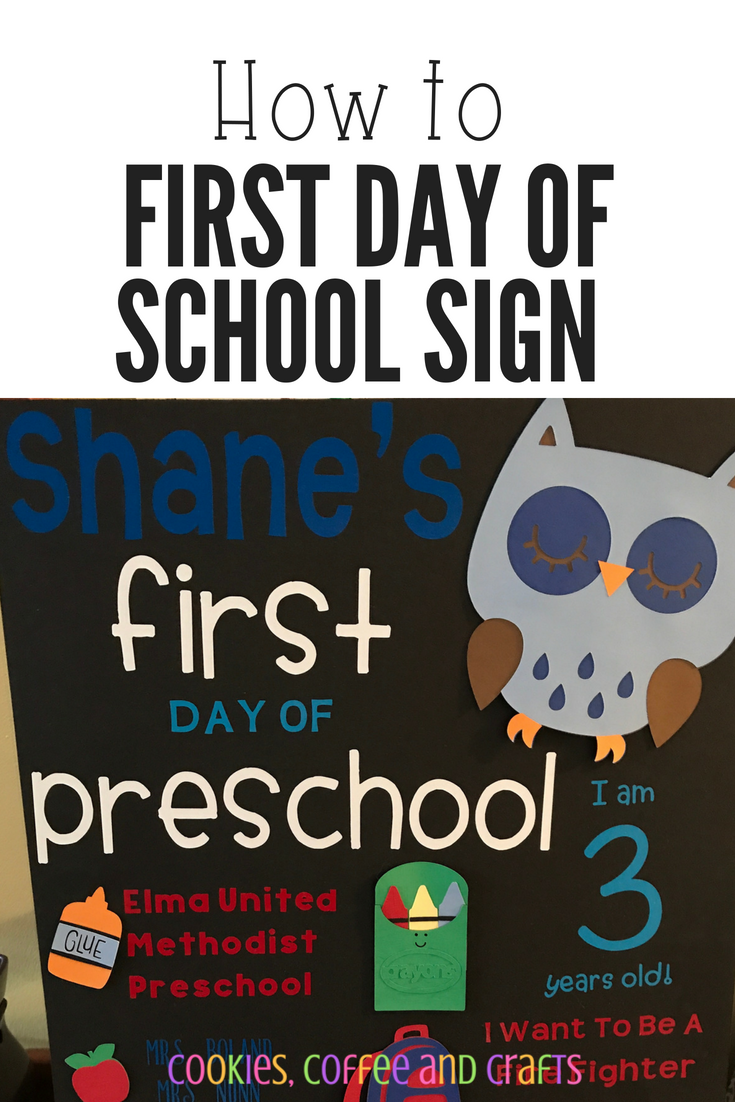 DIY First Day of School Sign