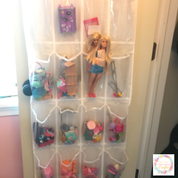 Barbie Doll And Accessories Over The Door Oragnizer 