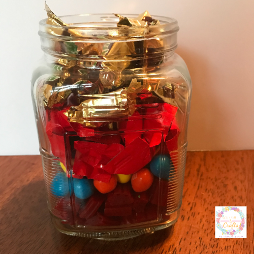 DIY Fathers Day Candy Jar Gift